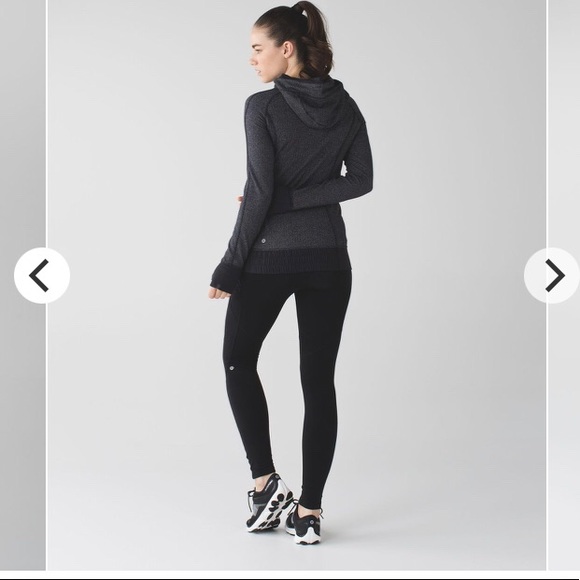 Lululemon Think Fast Hoodie
Heathered Herringbone Heathered Black Black / Black - Picture 2 of 10